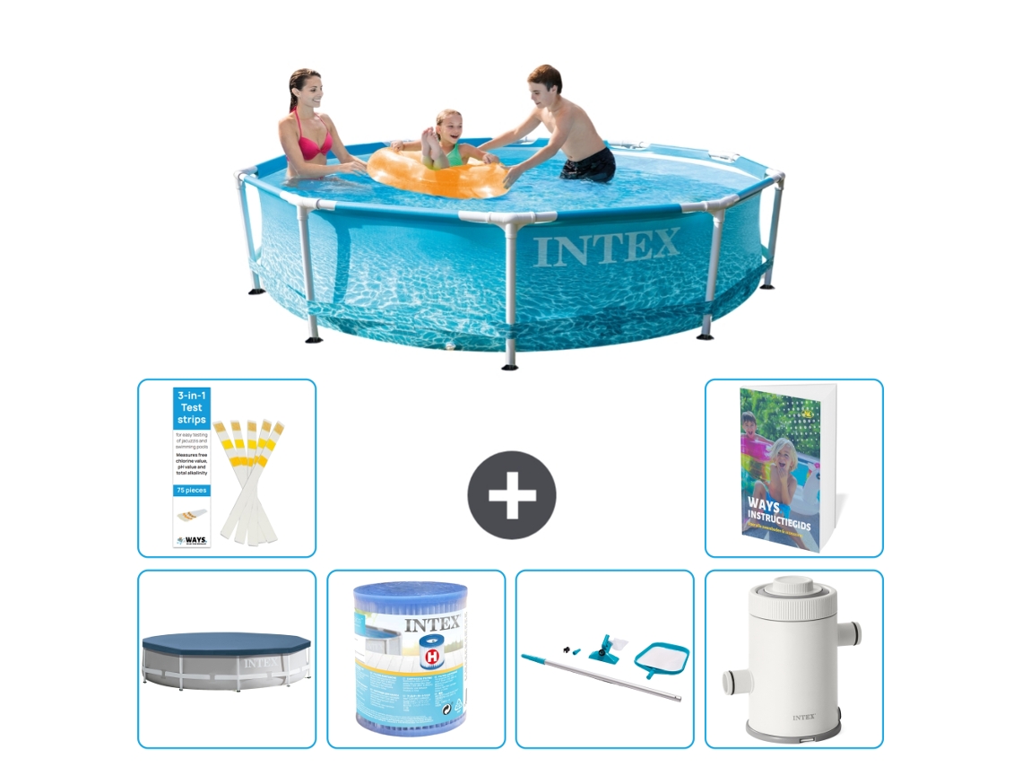 Piscina com Estrutura Redonda 305x76 Cm 5 peças S130 INTEX