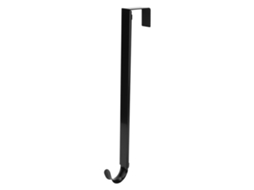 Gancho Retrátil de Ferro Forjado para Guirlanda/coroa de Natal, Preto, Ajustável, Suporta Até 9,1kg
