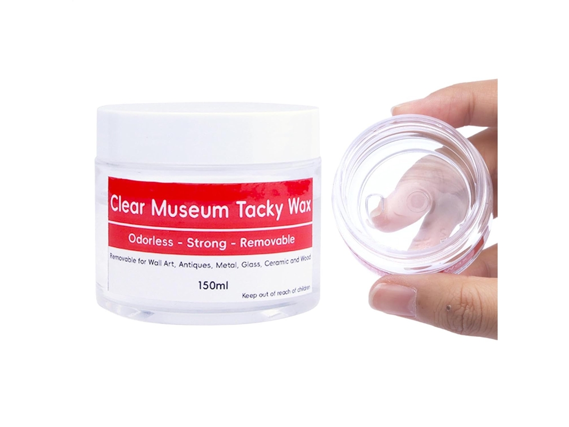 Gel Fixador Transparente Removível para Museus, 150ml, Reutilizável