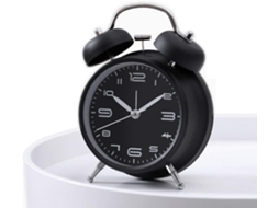Despertador BRILVIBERA Saytay, 4 Polegadas, Sino de Metal, Decoração