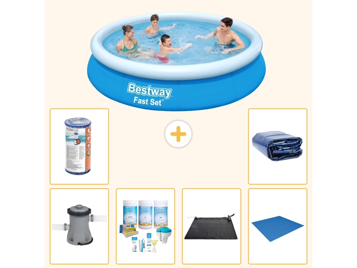 Bestway Piscina Bestway Fast Set Redonda - 366x76 Cm - 7-peças S21438