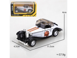 Miniatura de Carro em Liga Metálica, Escala 1/43, com Mecanismo de Fricção, Brinquedo Infantil. MDUG
