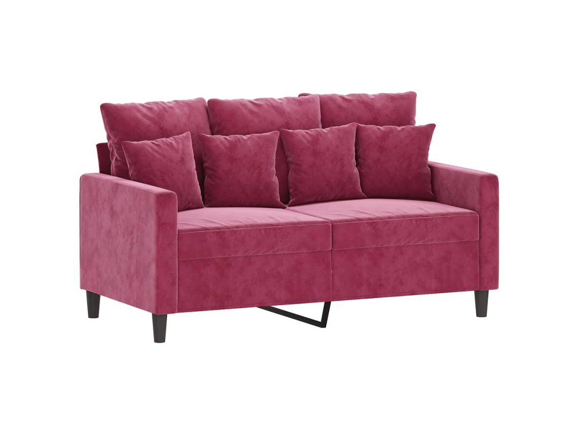 2-seater Sofa, 2-seater Sofas Vidaxl Vermelho Veludo (n/a)