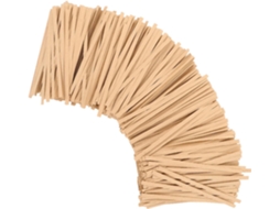 Arame De Papel Kraft Natural, 12 Cm, Pacote Com 500 Unidades