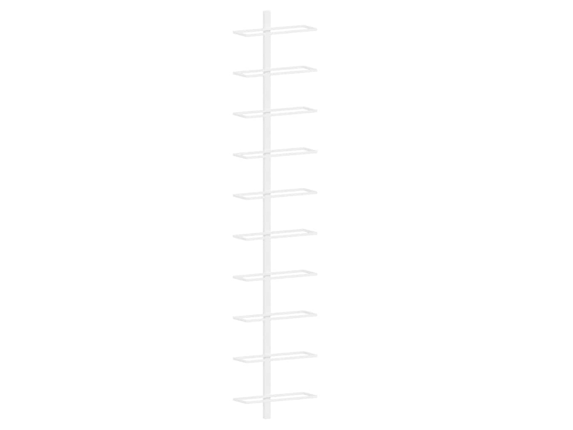 Conjunto 1 Garrafeira Vidaxl Branco Metal (24 X 9 X 120 Cm)