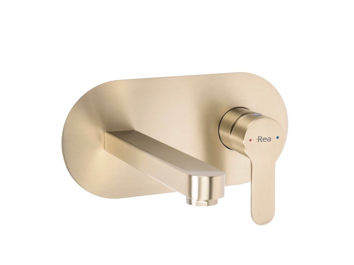 Grifo Emportado Oculto REA Arcos Brush Gold 18 X 20 X 10 Cm