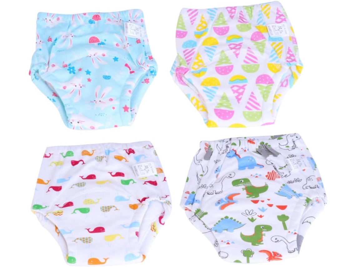 Conjunto de 4 Fraldas de Treinamento para Meninos e Meninas, CHABERLU