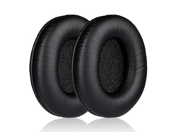 Conjunto de 2 almofadas de substituição em couro proteico para fones de ouvido Sennheiser HD435 / HD415 / HD465 / HD485 GIECY