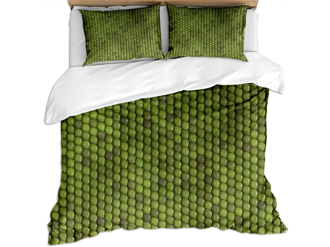 Capa de Edredom com 2 Fronhas 65x65cm em Microfibra Fronha 220x240cm,
