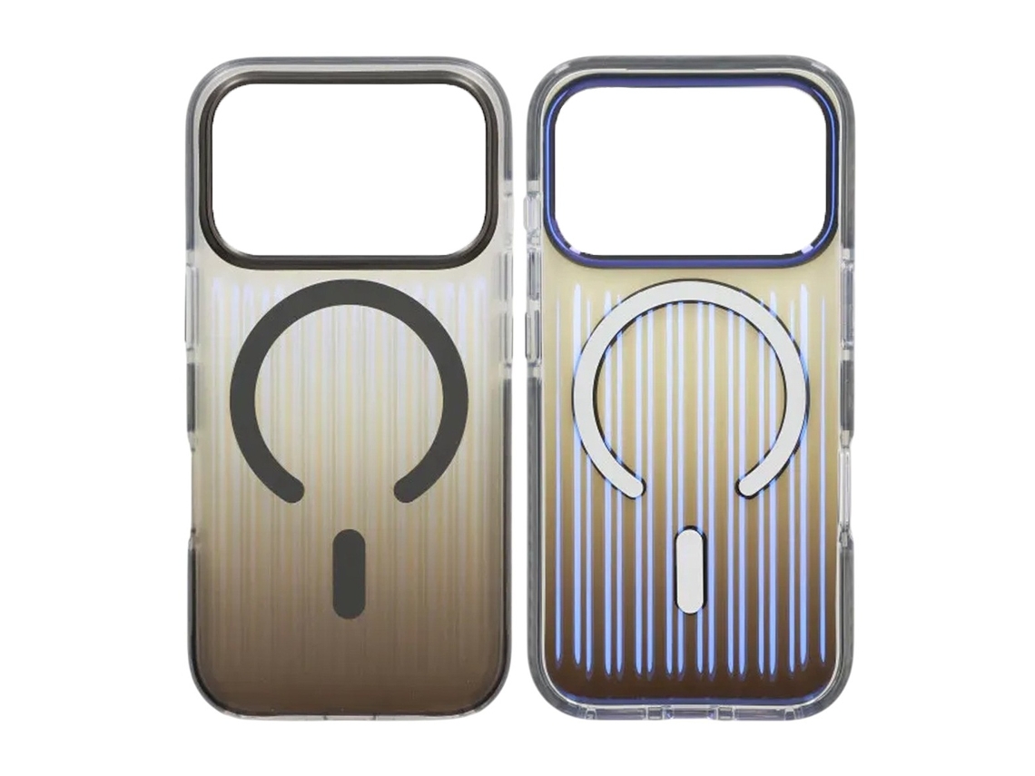 Capa Magsafe Ondulada Para Iphone 17 Pro - Cinza