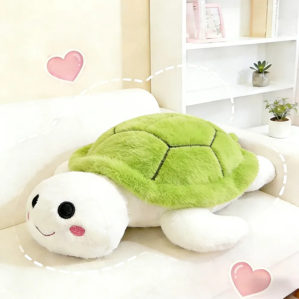 Série de Brinquedos de Pelúcia Tartaruga: Boneco de Pelúcia Tartaruga Marinha Verde MDUG (verde 35cm)