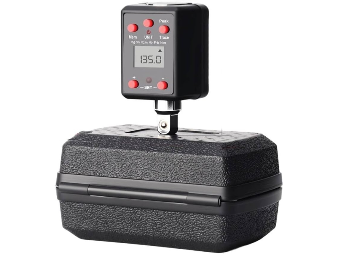 Adaptador Digital Para Chave De Torque Para Soquetes De 1/4", 3/8", 1/2" E 3/4", Faixa De 0,3 A 600 Nm Com
