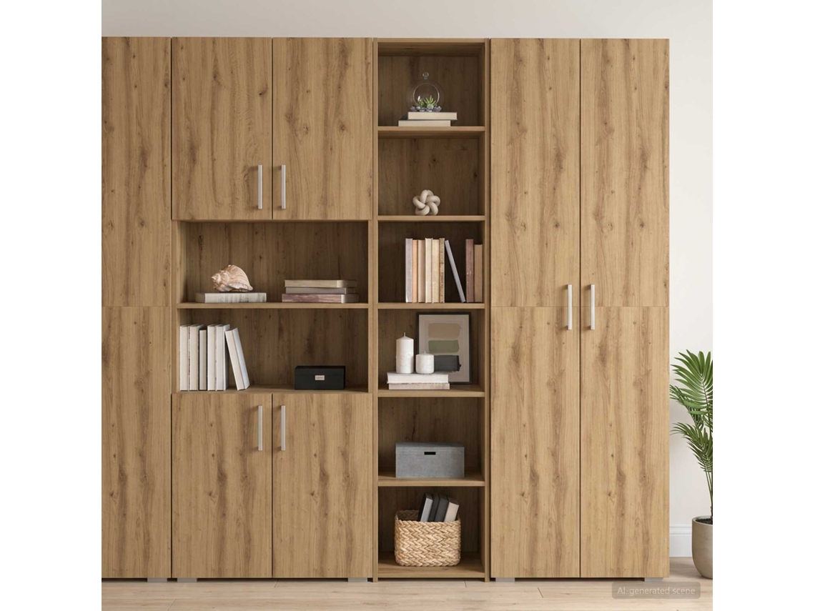 Vidaxl Buffet Carvalho Arttisan 40 X 41 X 185 Cm Derivados De Madeira