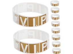 Pacote com 600 pulseiras de papel impermeáveis para eventos como festivais, shows e exposições.