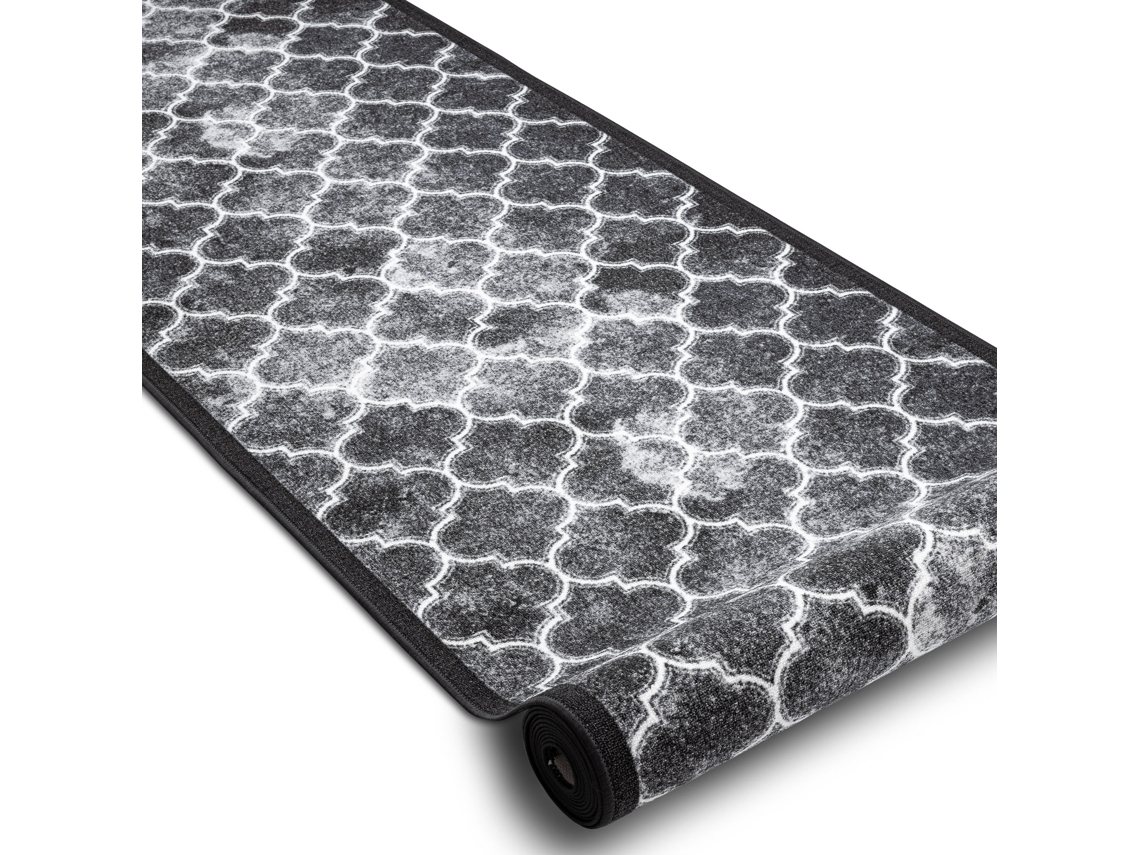 Passadeira Antiderrapante Clover Cinzento 67 cm