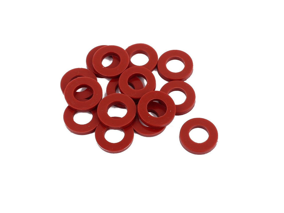 Conjunto de 15 Anéis Vedação Silicone Vermelhos, 19 Mm X 10 3 para Mangueiras e Tubos CHABERLU
