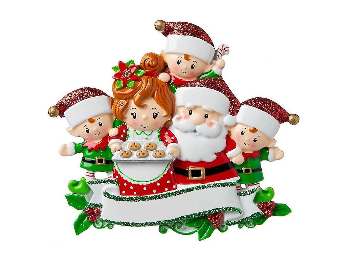 Penduricalhas De Papai Noel E Boneco De Neve, Artesanato De Resina Para Natal