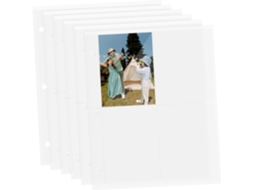 Ciieeo Pages D'album A5 Para Cartes À Collectionner 40 Feuilles En Pp Transparent Solide - Chaque Feuille 4