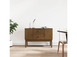 Vidaxl Aparador 110x40x78 Cm Madeira De Pinho Maciça Castanho-mel