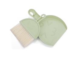 Conjunto de Limpeza Mini com Vassoura, Peneira Pequena e Escova portátil para mesa verde S/MARCA