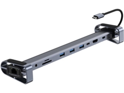 1 Hub Usb-c Tipo C Para Adaptador Usb 3.0 Com Conector De Áudio 3,5