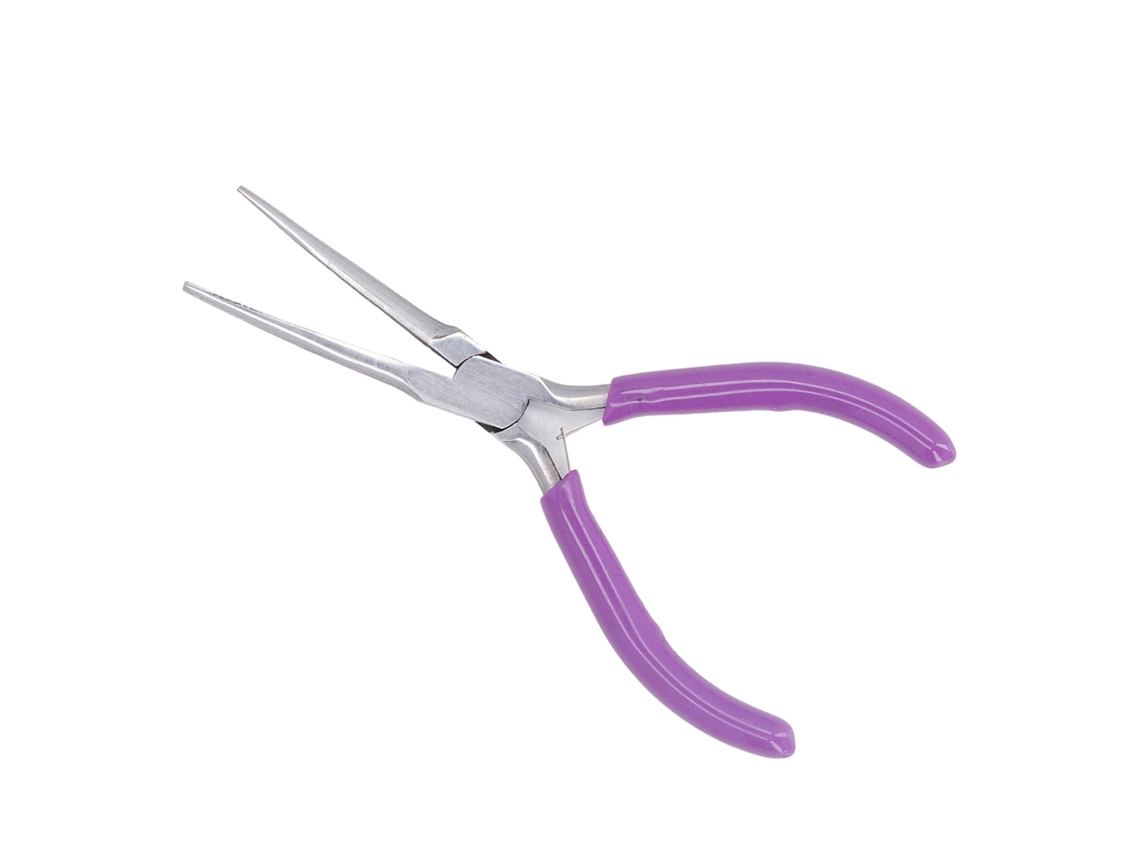 Pinças De Ponta Fina De 6 Polegadas De Aço De Alto Carbono, Sem Dentes, Multifuncionais, Mini Para Joiaria