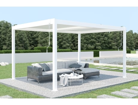 Cazeboo pérgola bioclimática santa 400 x 300cm branca