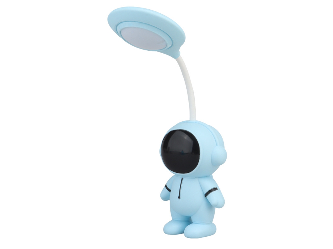 Luminária Moderna de Mesa Usb Recarregável com Proteção Ocular Tema Astronautas, para Quartos Meninos e Meninas, Material Ambiental Escolar STELASPLEN