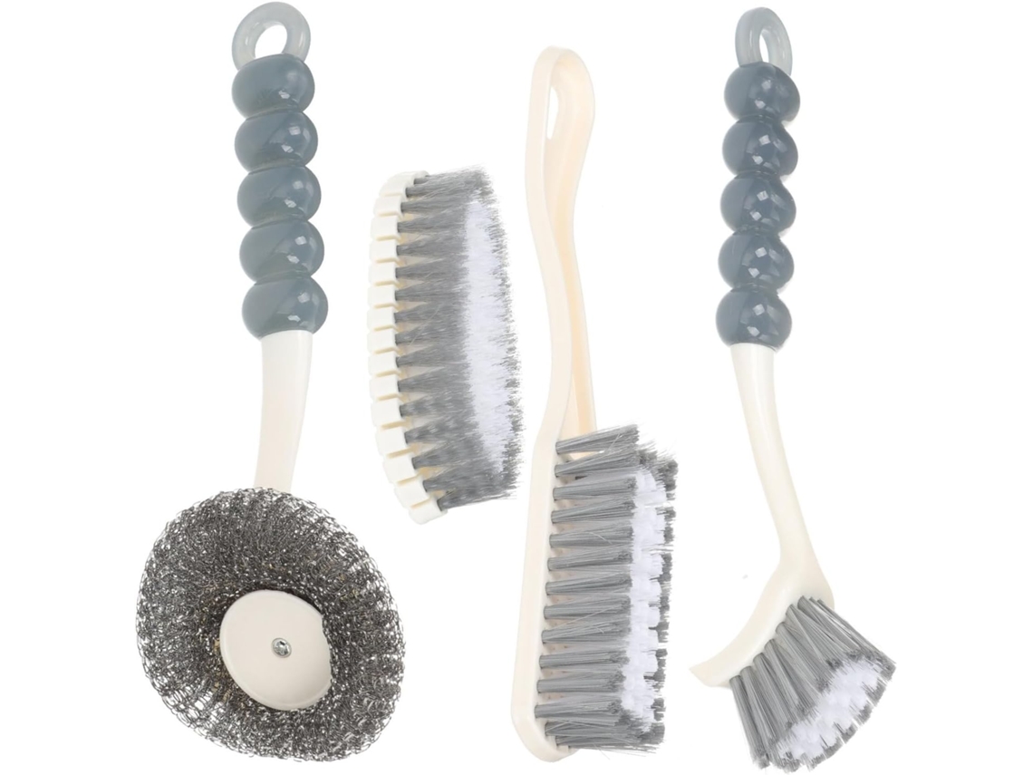 Conjunto De 4 Peças De Utensílios De Limpeza Para Banheiro E Cozinha Com Design Ergonômico.