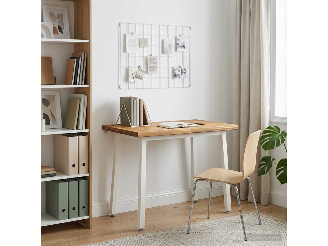 Vidaxl 110 X 55 X 75 Cm Madeira Sólida De Acácia Branco Retangular