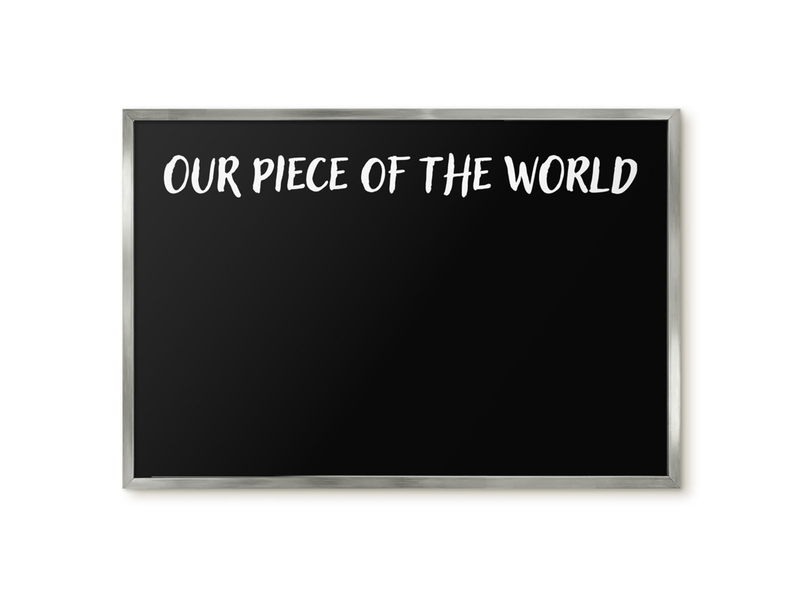 Quadro magnético de parede Nosso Pedaço do Mundo para o quarto Espelharte (60x40 cm)