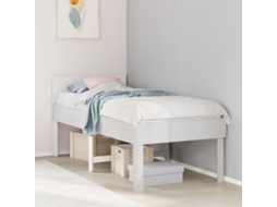 Vidaxl Cama Sem Colchão 90x190 Cm Madeira De Pinho Maciça Branco