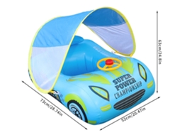 Piscina pvc Ponche de Ar com Abertura Azul Automóvel AOZORZ