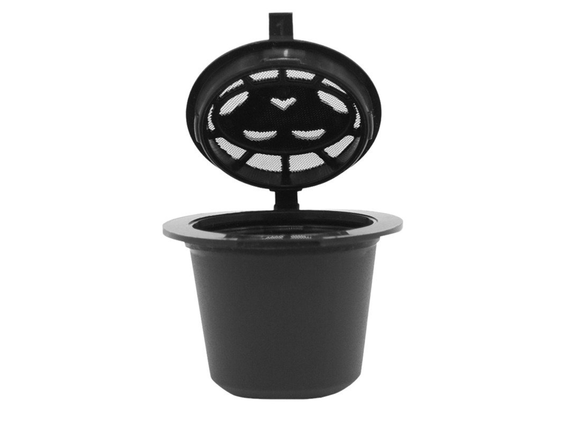 Cápsulas De Café Reutilizáveis ​​para Máquinas Nespresso - Pretas