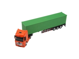 Mali caminhão de Contêiner em Escala 1:50 Modelo Detachável com Trailer para Interior Brinquedo Colecionável