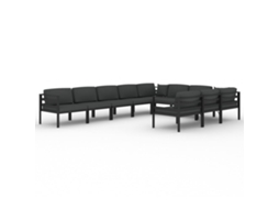 Garden Lounge Set, Garden Lounge Sets Vidaxl Antracite Alumínio (n/a)