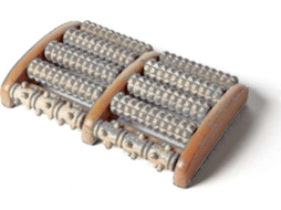Massageador De Acupressão Com Múltiplos Rolos Para Alívio Da Dor Nos Pés - Madeira Dois O S (26 Unidades)