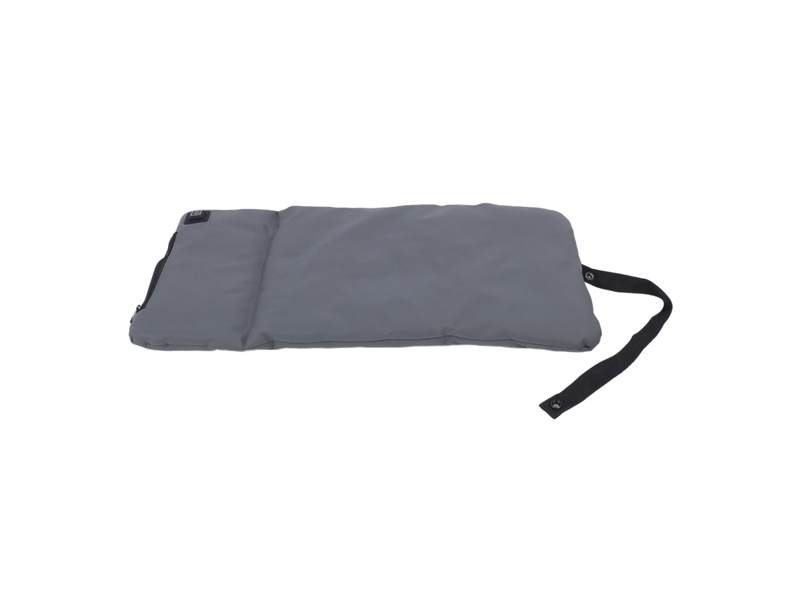 Cojin De Assento Aquecido De Couro Usb 3 Níveis Portátil 57x30cm Cinza
