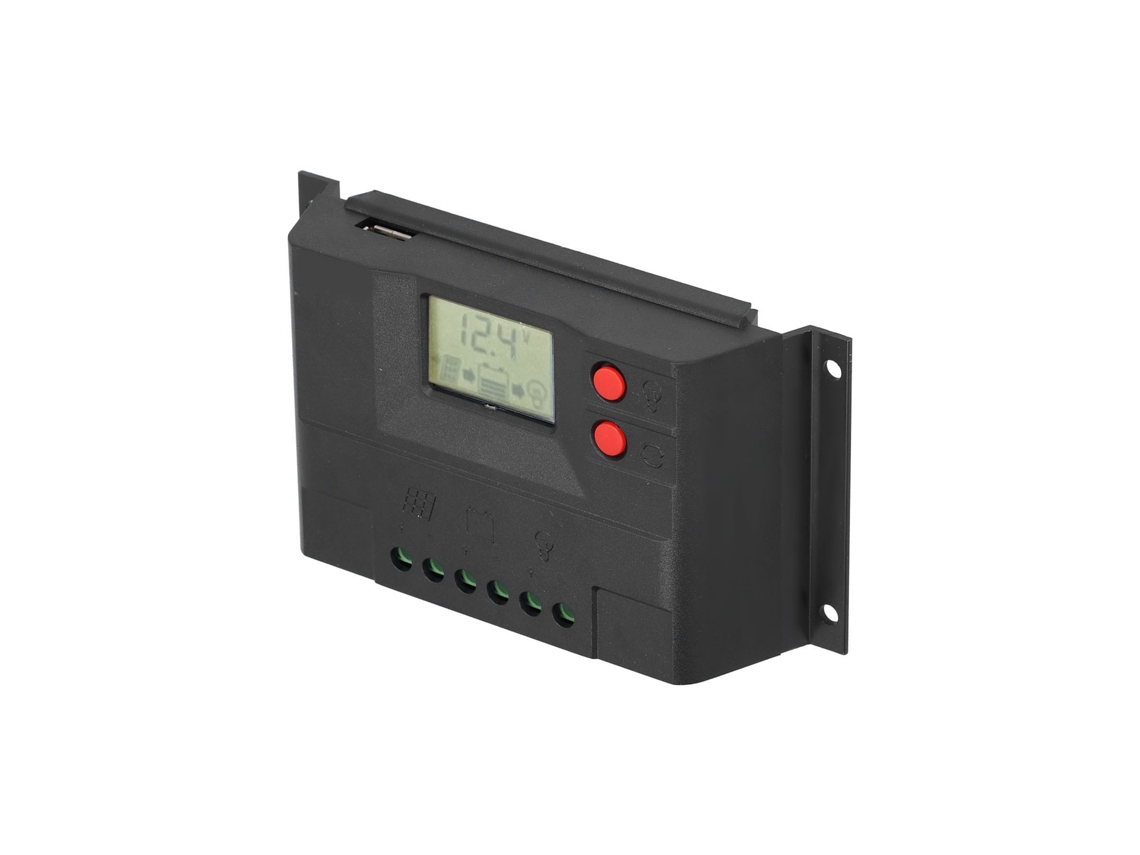 Controlador De Carga Solar 12v 24v Lcd 20a