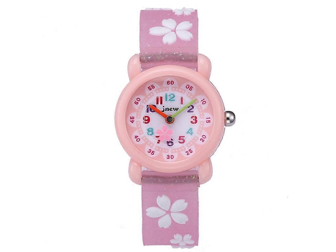 Jnew A335-86195 Relógio Infantil Fofo De Desenho Animado À Prova D'água Com Função De Hora E Movimento De Quartzo
