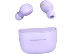 Fones De Sem Fio Tws Com Ruído Som Alta Longa Para E Na Cor Roxa