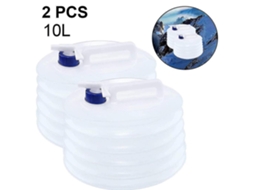 Lurelia Recipiente De Água Dobrável 3l/5l/10l Pvc Transparente Torneira Sem Bpa Portátil Campismo