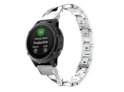 Bracelete Garmin MARQ Captain Pulseira aço diamond Silver