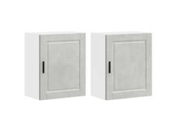 Armários Parede Cozinha 2 Pcs Porto Betão Cinza MAISON EXCLUSIVE