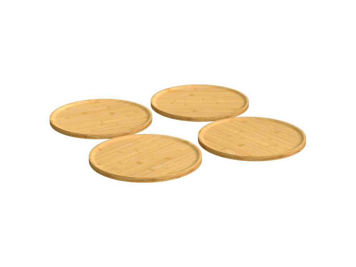 Pizza Plate, Pizza Plates Vidaxl Marrom Bambu (n/a)