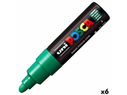 Marcador POSCA Pc-7M Verde 6 Unidades