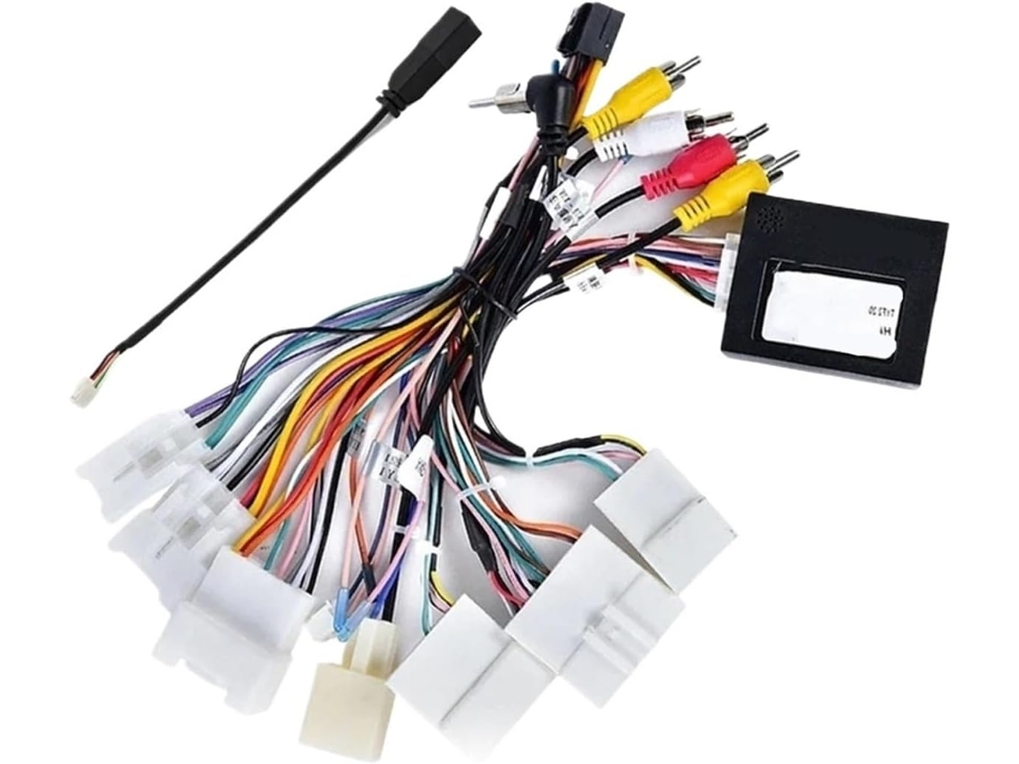 Adaptador De Chicote Fiação Áudio Para Som Automotivo, Cabo De Rádio, Adaptador De Cabo Compatível Com Toyota Rav4