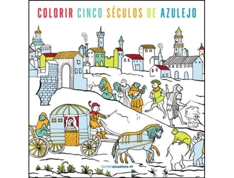 Livro Colorir cinco séculos de Azulejo de Libório Manuel Silva (Português)