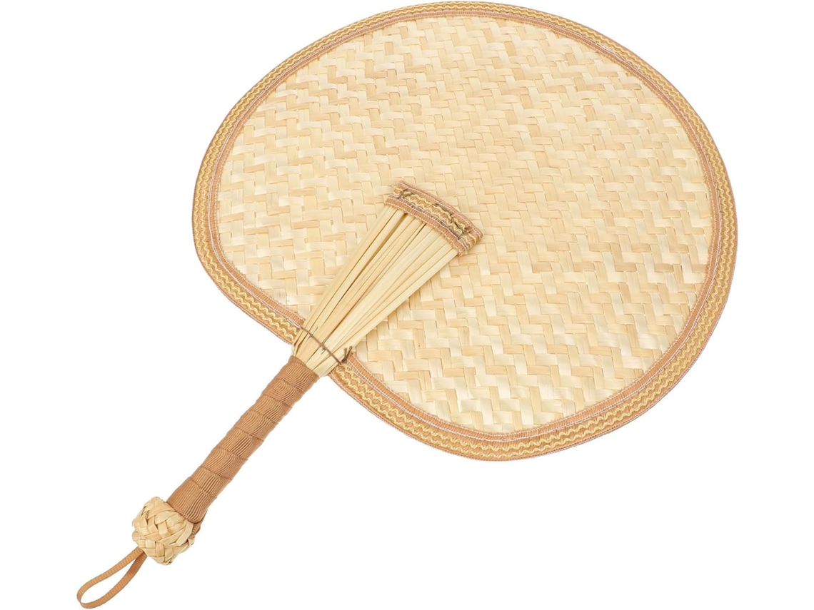 Elegante leque chinês de verão, tecido à mão, leve e fácil de transportar, leque portátil para decoração.