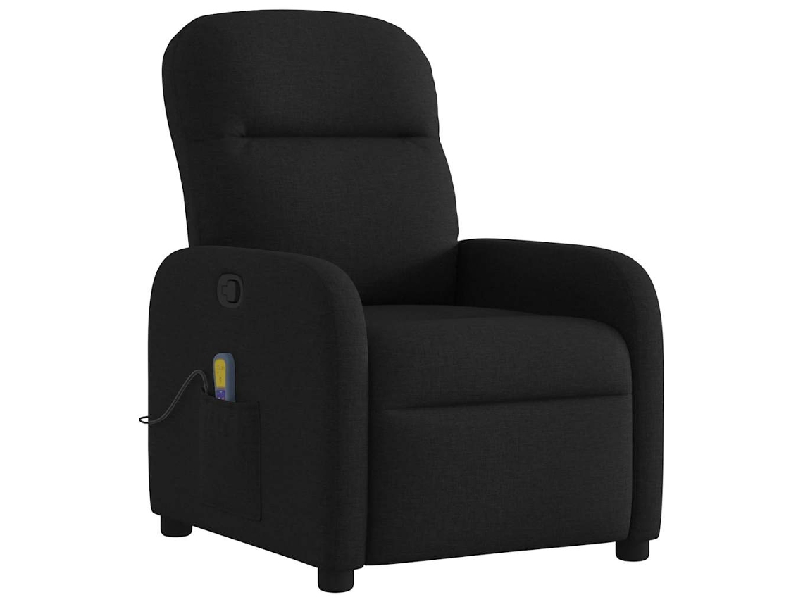 Massage Recliner Chair, Massage Recliner Chairs Vidaxl Preto Tecido